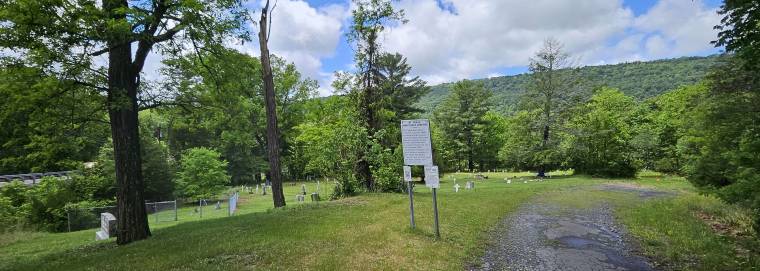view from entrance with new signs installed
